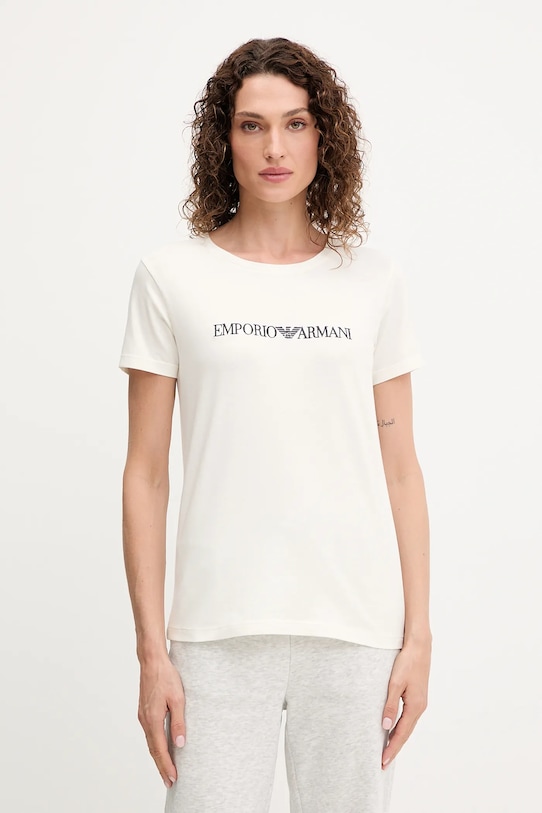 

Футболка оверсайз Emporio Armani Underwear, бежевый