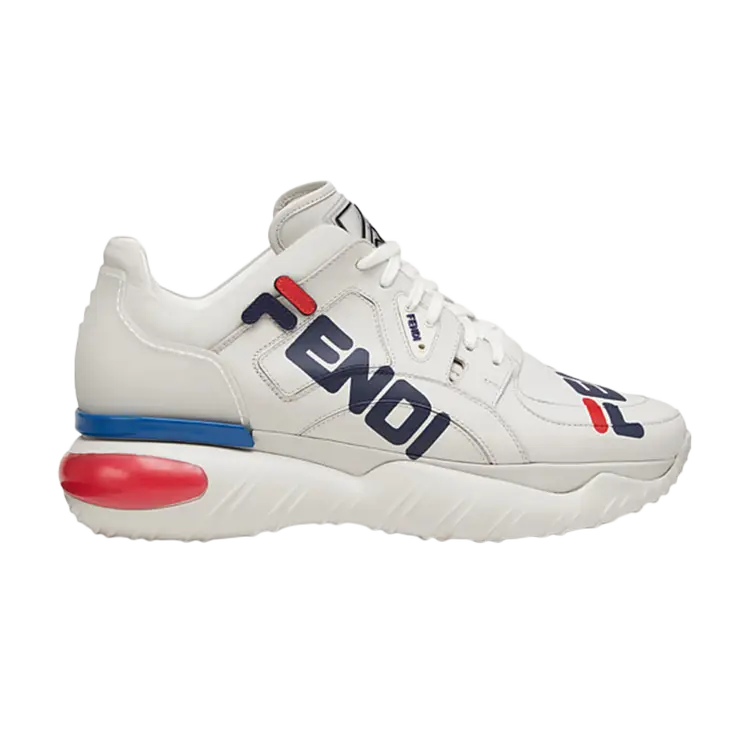 

Кроссовки Fila Fendi x Nappa Leather Low Top 'White', белый, Белый;серый, Кроссовки Fila Fendi x Nappa Leather Low Top 'White', белый