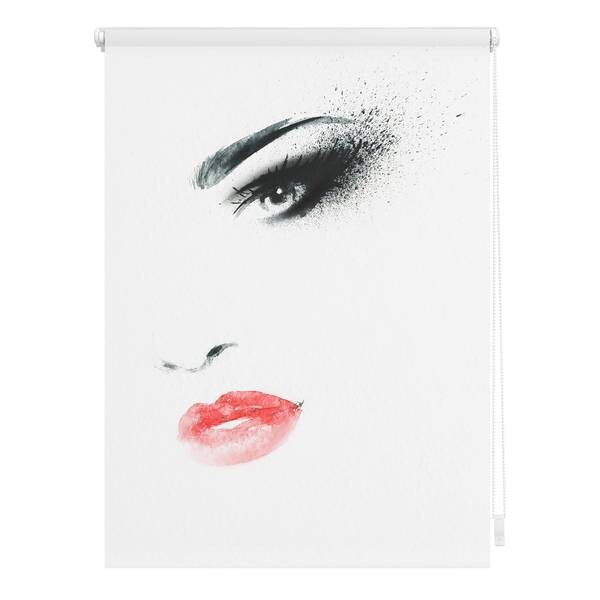 

Затемняющие рулонные шторы Lichtblick Face, 90x150x6 см, белый