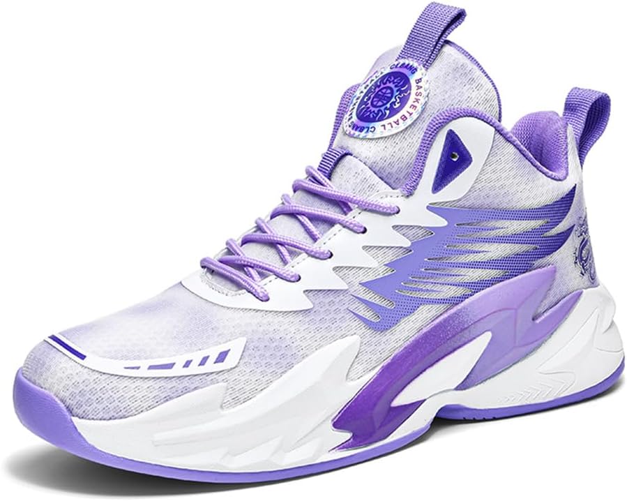 

Мужские спортивные кроссовки Rongduyan Мужская обувь Баскетбольные кроссовки Мужские повседневные кроссовки Мужская обувь для ходьбы Соревновательные кроссовки, фиолетовый