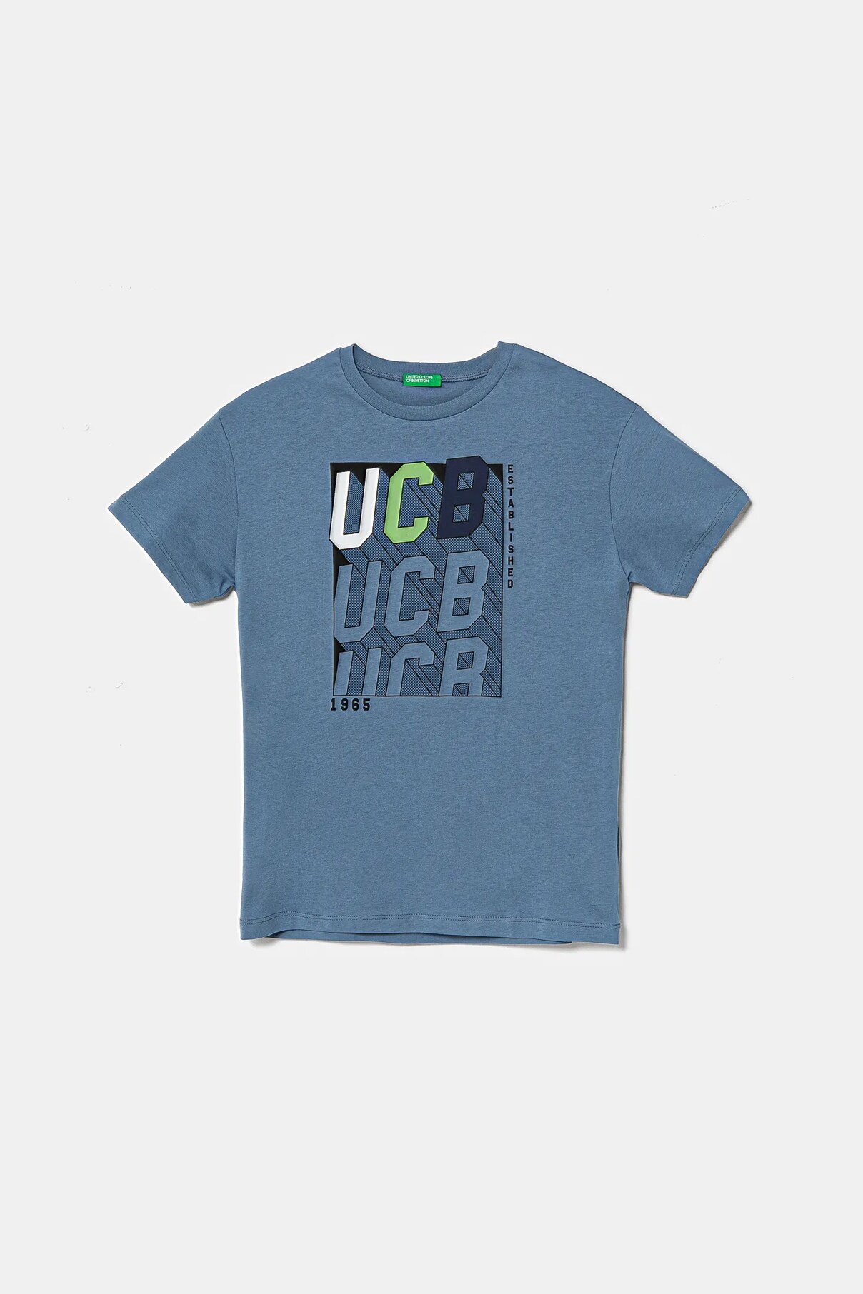 

Футболка из хлопка для детей United Colors Of Benetton, синий