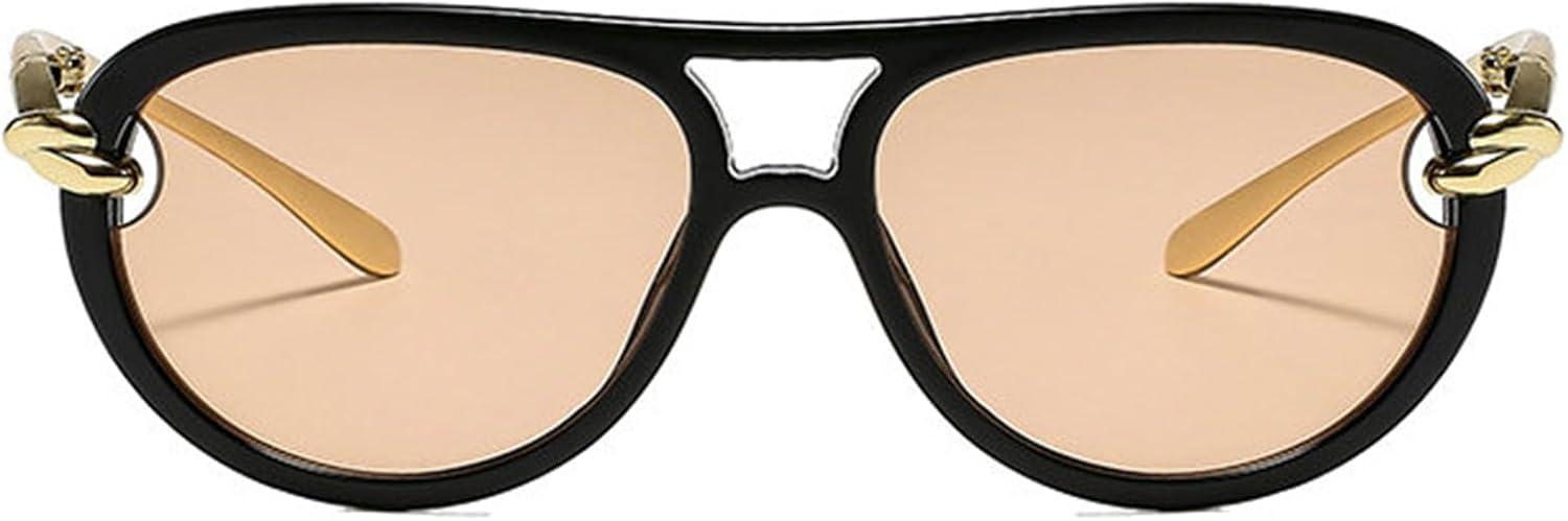 

Willochra Модные солнцезащитные очки-пилот большого размера для женщин Модные ретро-очки с градиентным переходом цвета в крупной оправе Дизайнерские женские солнцезащитные очки, C5