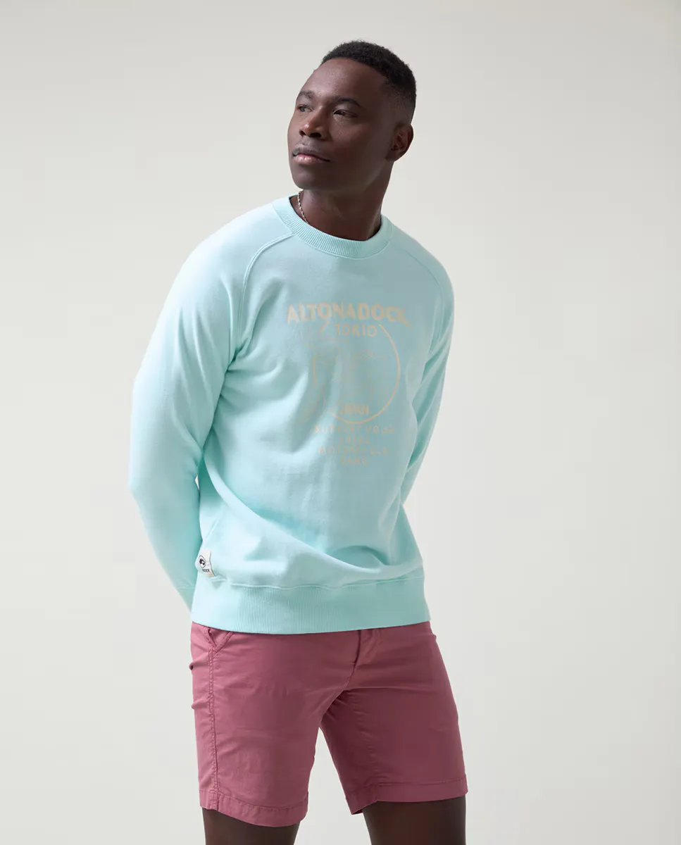 

Мужская толстовка с капюшоном приталенного кроя Altonadock, голубой