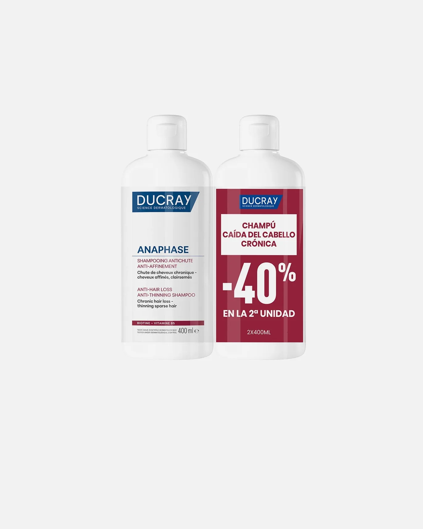 Набор шампуней против выпадения и истончения волос Anaphase Ducray