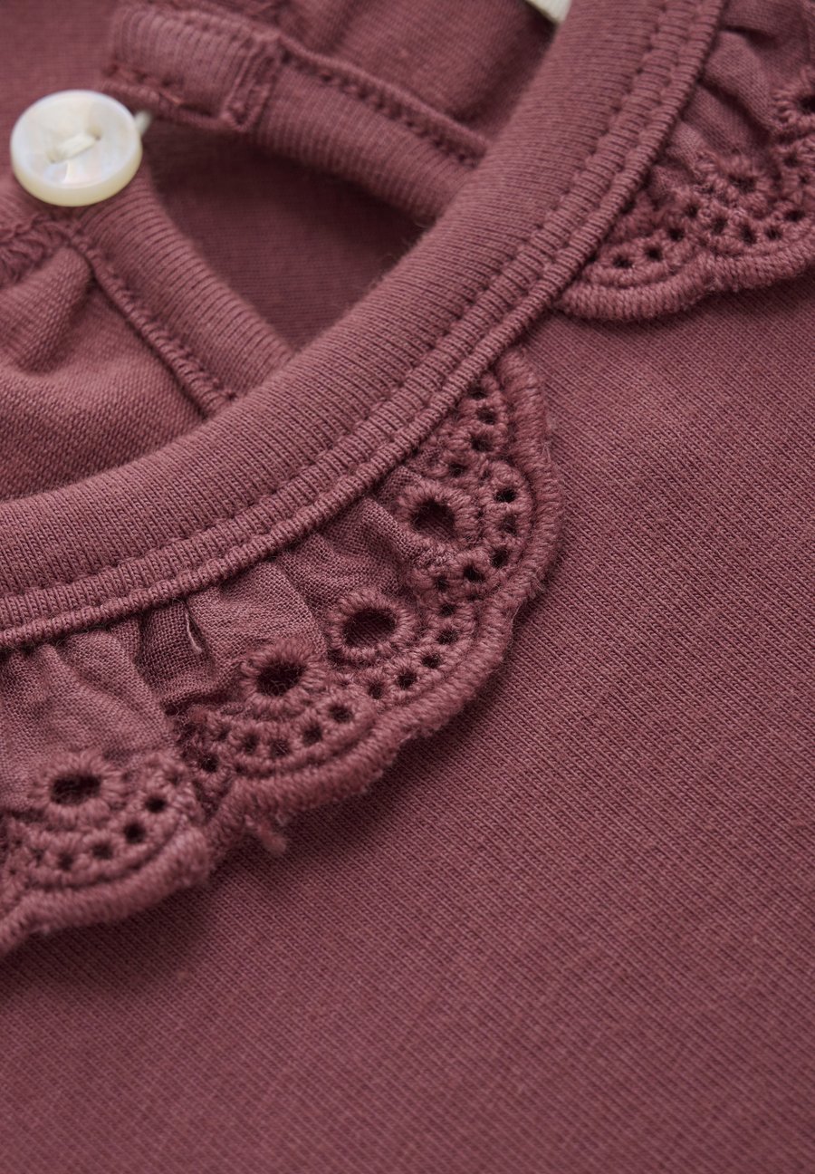 Топ EN FANT Long sleeved top, Roan Rouge/Dark Purple — фото 3