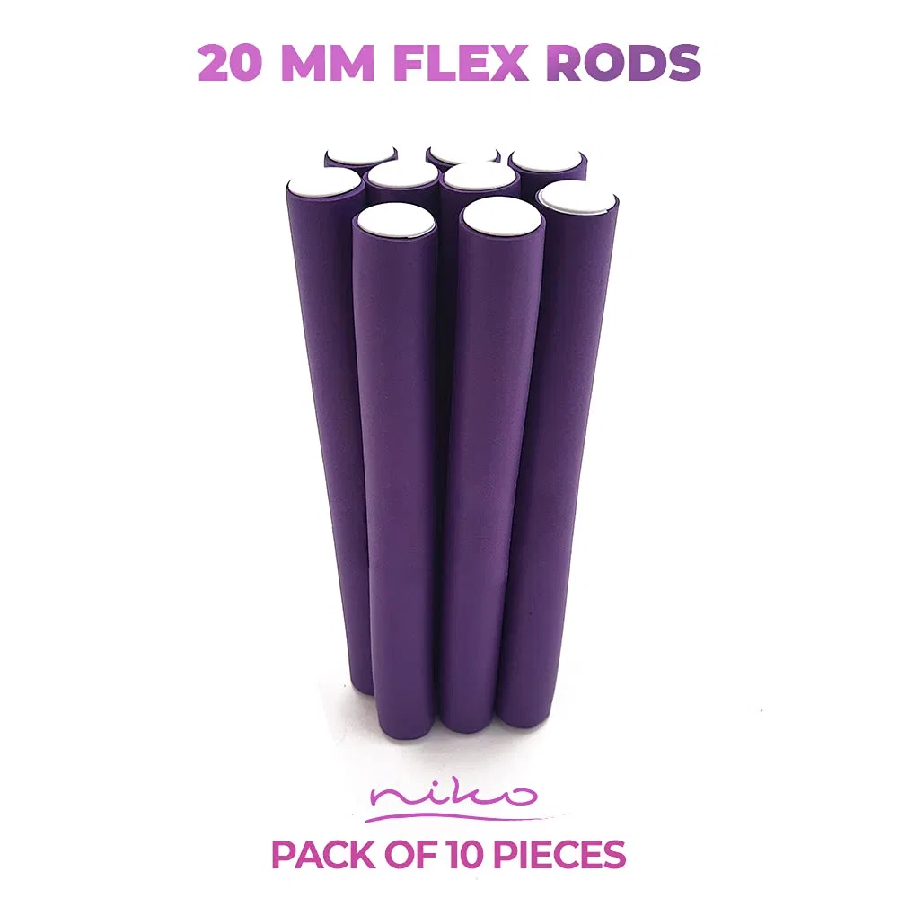 Набор гибких бигуди-палочек NIKO Twist Flex Rods (20 мм) La Rosa — фото 2