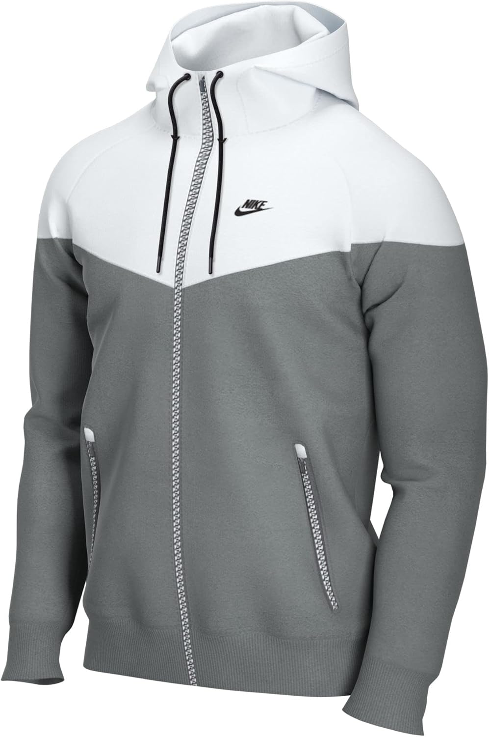 

Мужская спортивная куртка Nike Windrunner с капюшоном, Smoke Grey/White/Smoke Grey/Black