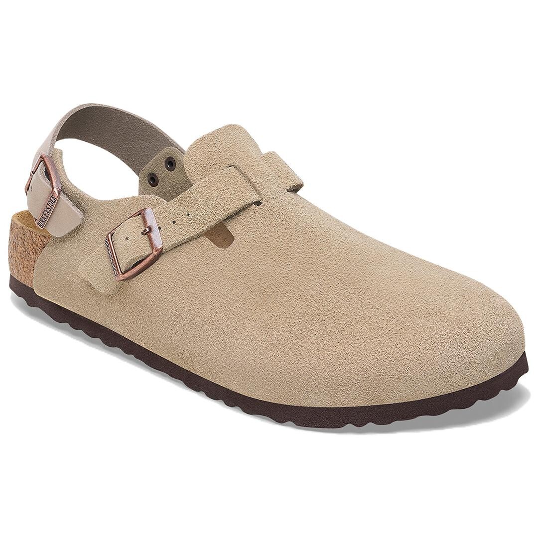 Замшевые шлепанцы Tokyo II Birkenstock, цвет Sand