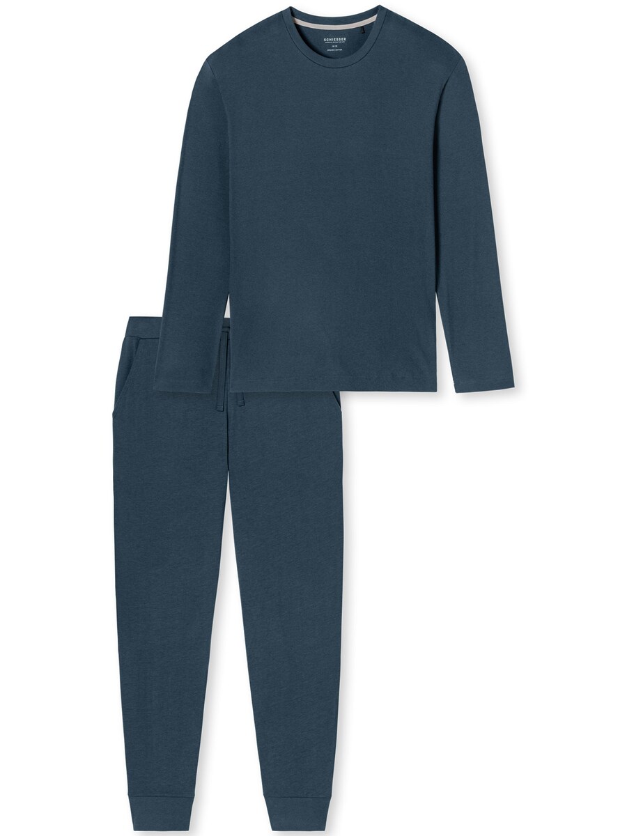 

Длинная пижама SCHIESSER Modern Nightwear, синий