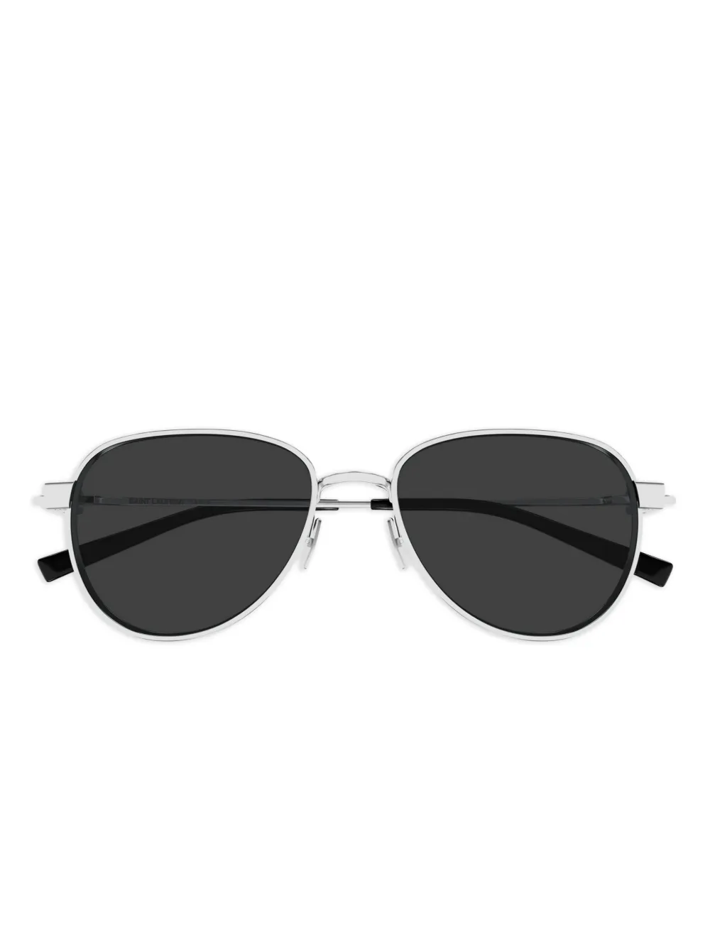 

Солнцезащитные очки-пилоты Saint Laurent Eyewear, серебяный