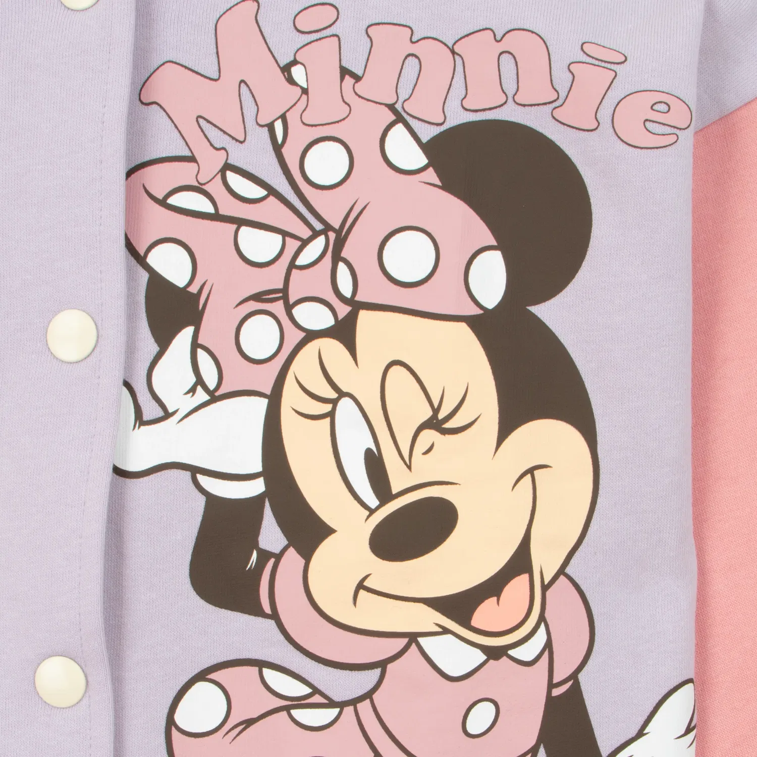 Детская бомбер-куртка Minnie Mouse Disney, фиолетовый — фото 3