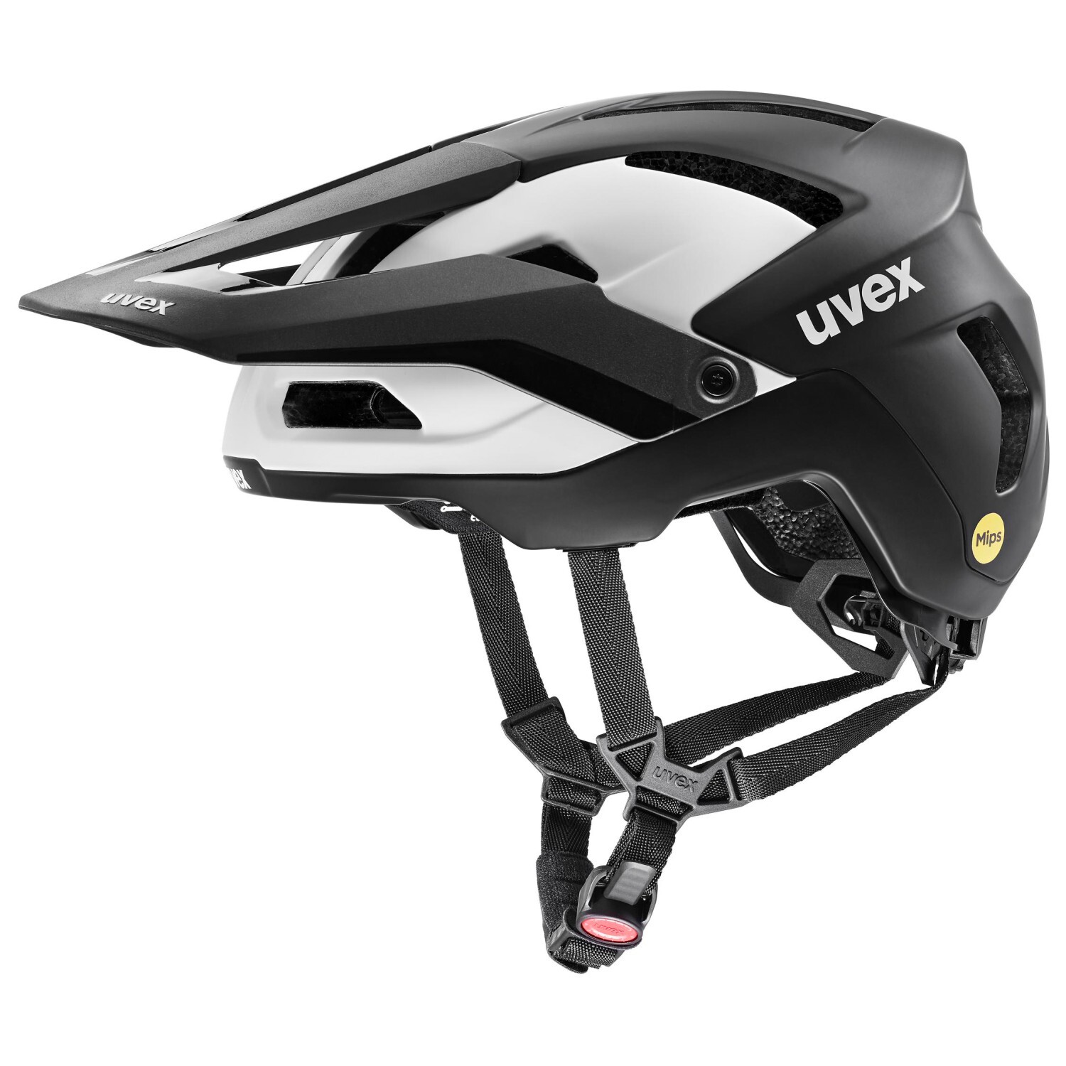 

Велосипедный шлем Uvex Renegade MIPS, цвет Black/White Matt