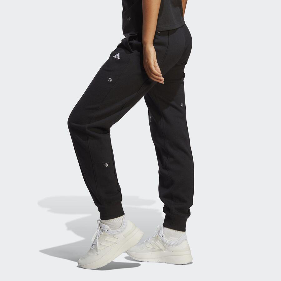 ADIDAS Спортивные брюки с графикой, вдохновлённой целебными кристаллами — фото 3