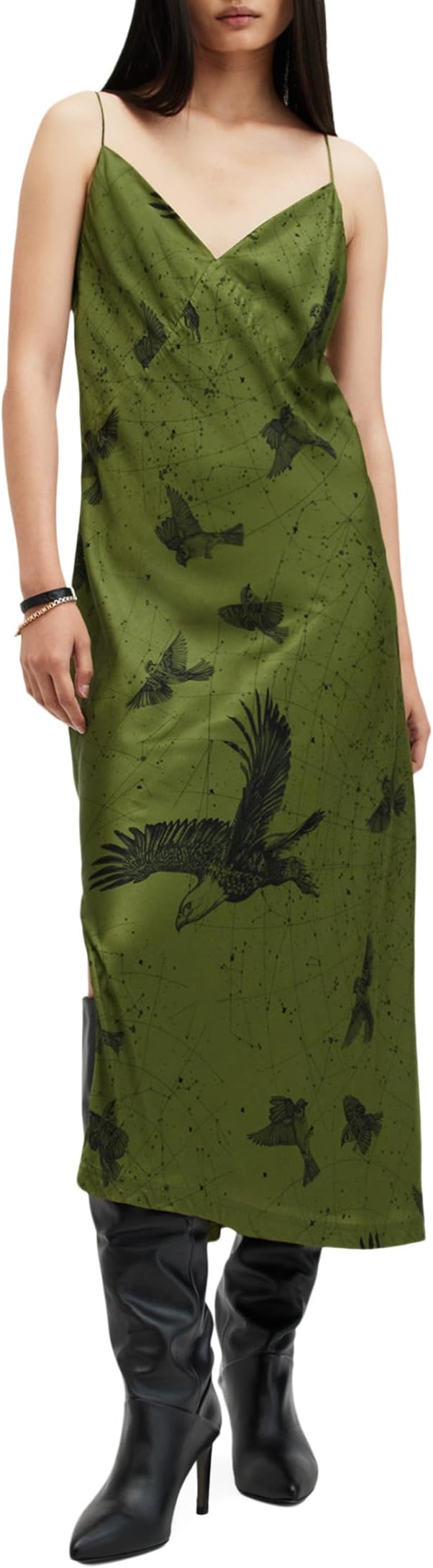 

Платье AllSaints Melody Dress, цвет Spell Green