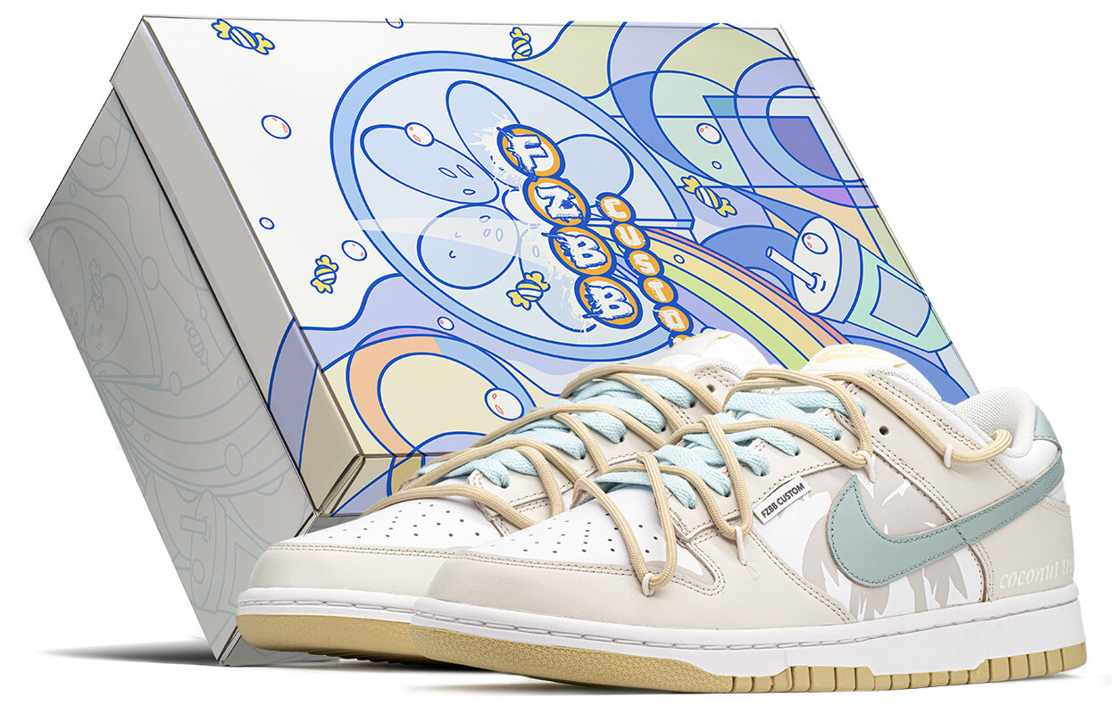 

Кроссовки Nike Dunk Skateboarding Shoes Men Low-top Yellow/green, зеленый