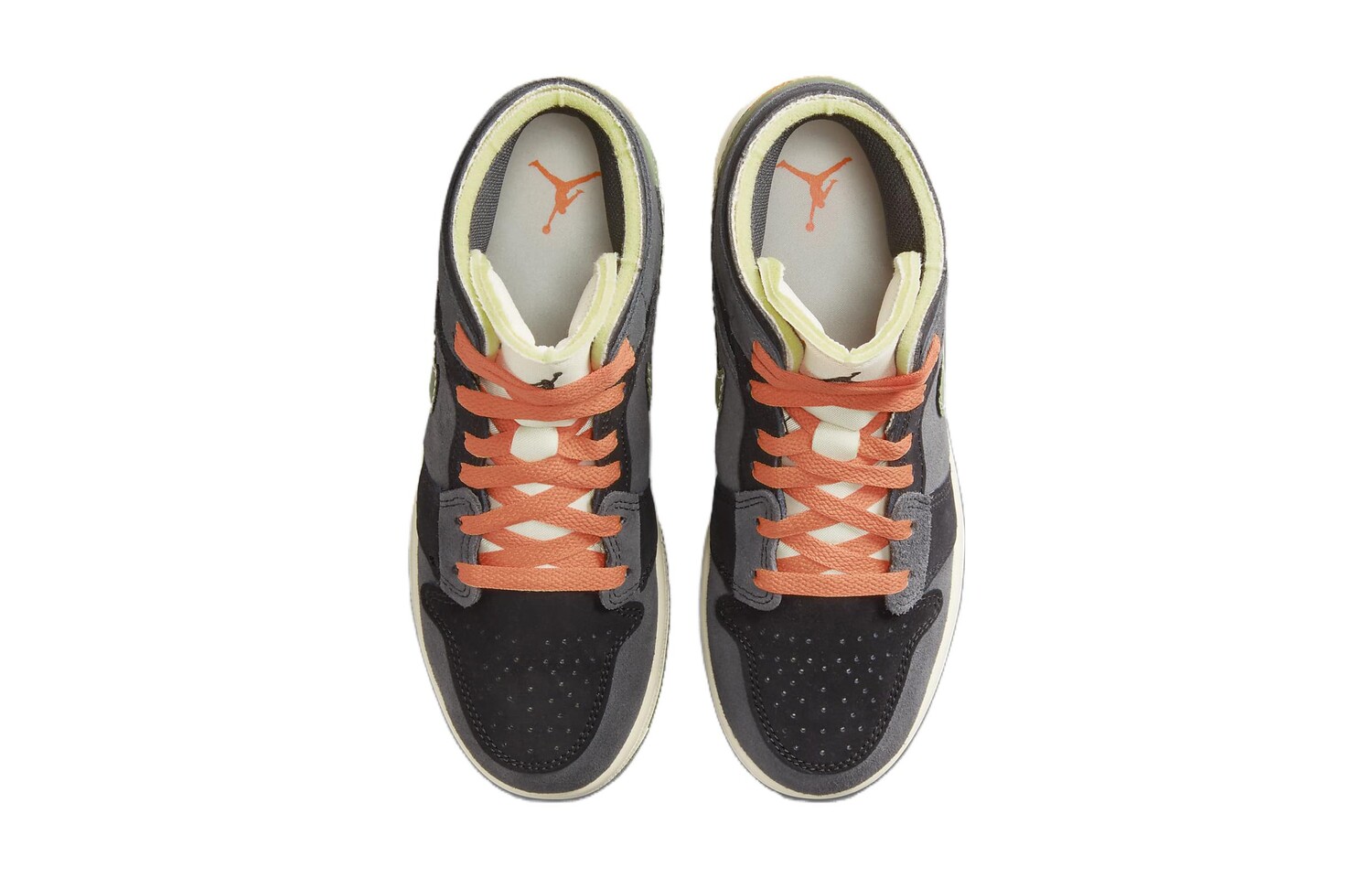 1 Mid SE Craft Антрацит Светло-оливковый GS Jordan, цвет Black Gray — фото 4