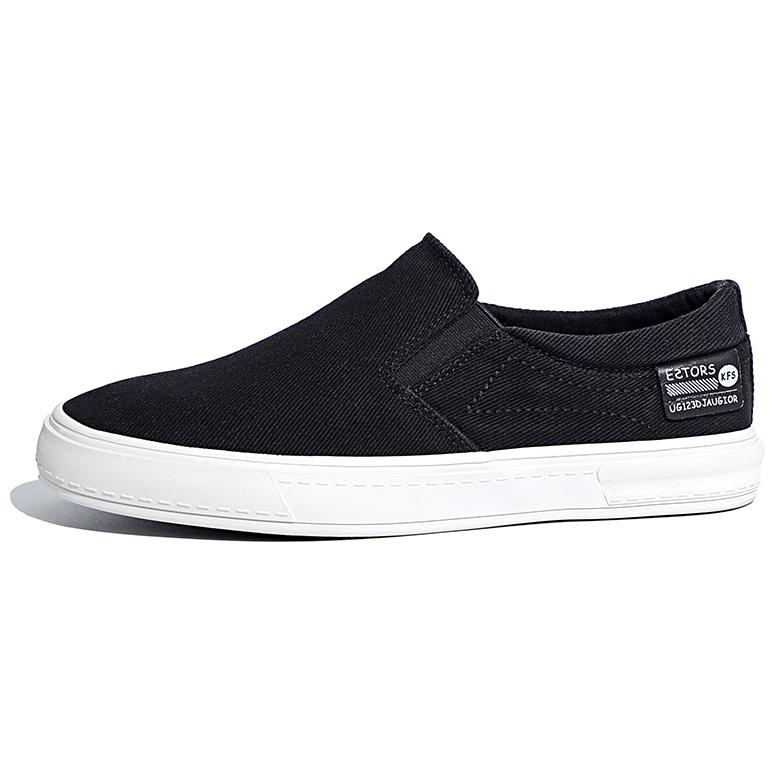 

Кеды Breathable Lightweight Low-Top Canvas Shoes Men's Baoda, черный/белый