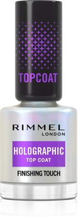 

Верхнее покрытие для ногтей с блестками Rimmel Holographic, 12 ml