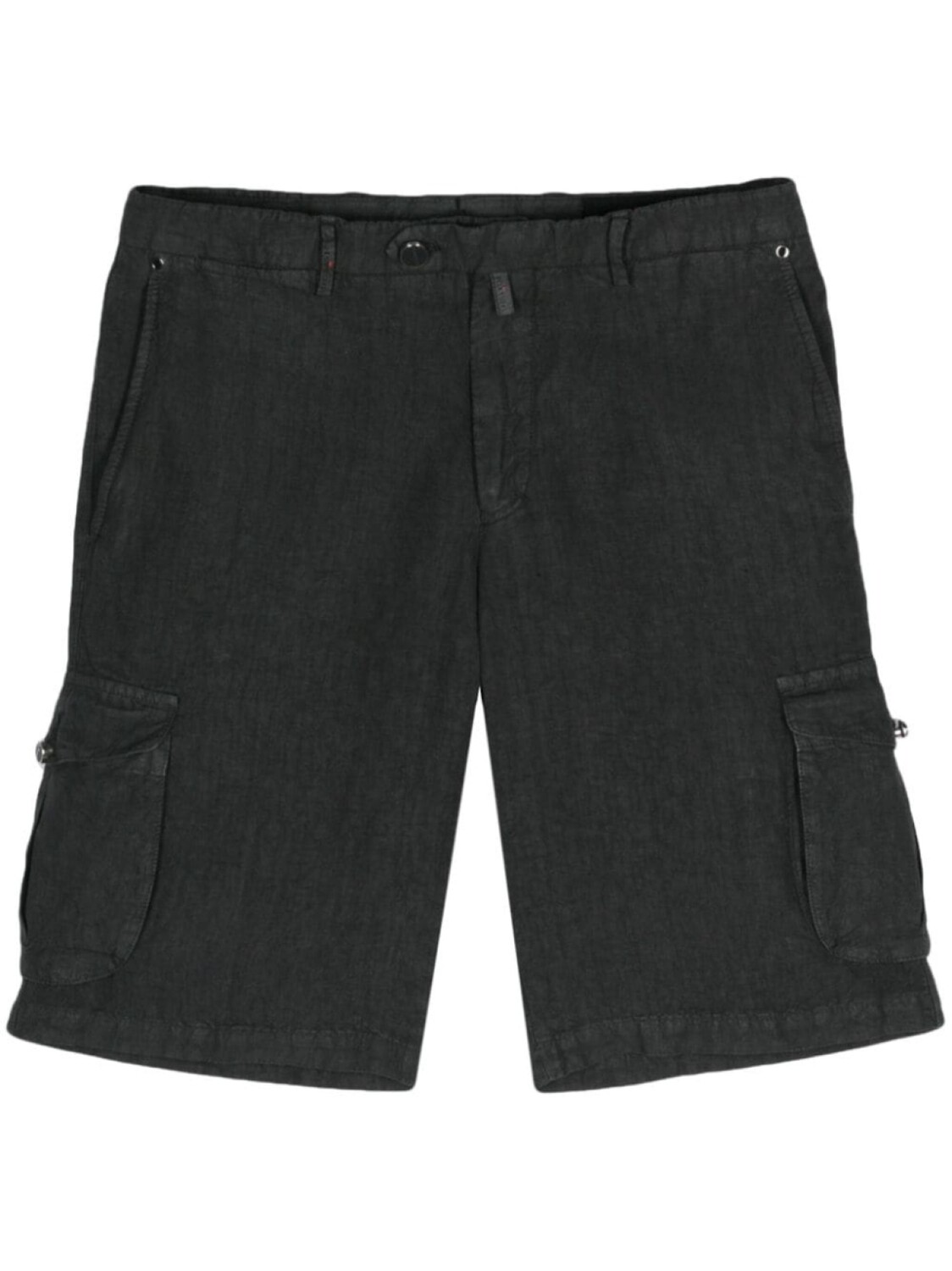 

Kiton льняные шорты карго, серый