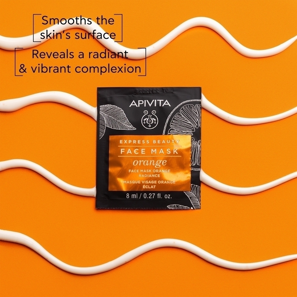 Маска для лица Apivita — Express Beauty Radiance оранжевого цвета , ×, 8 мл — фото 2