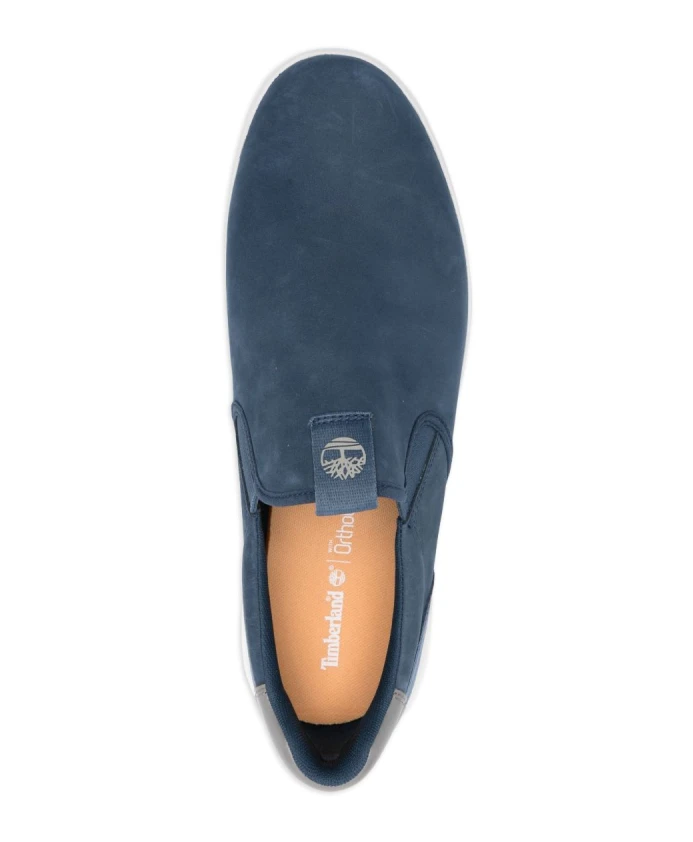 Синие слипоны с мягкой подкладкой на щиколотке Timberland, синий — фото 4