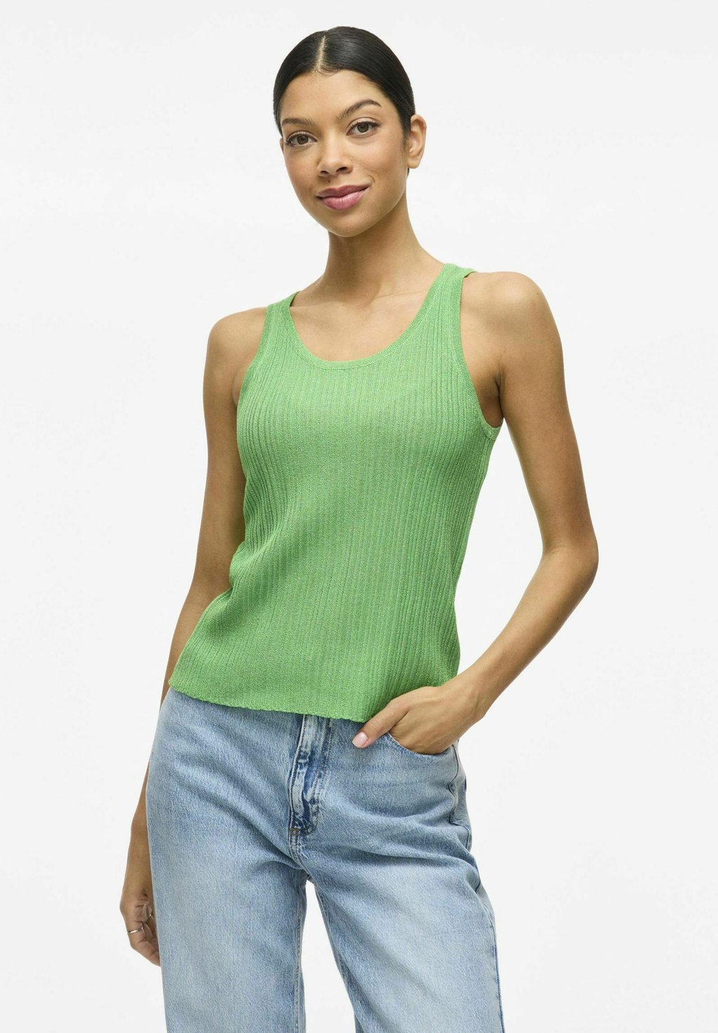 

Топ STRICKTOP ÄRMELLOS VILA, светло-зеленый