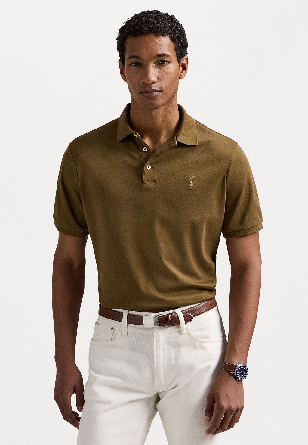 

Поло SHORT SLEEVE Polo Ralph Lauren, коричневый