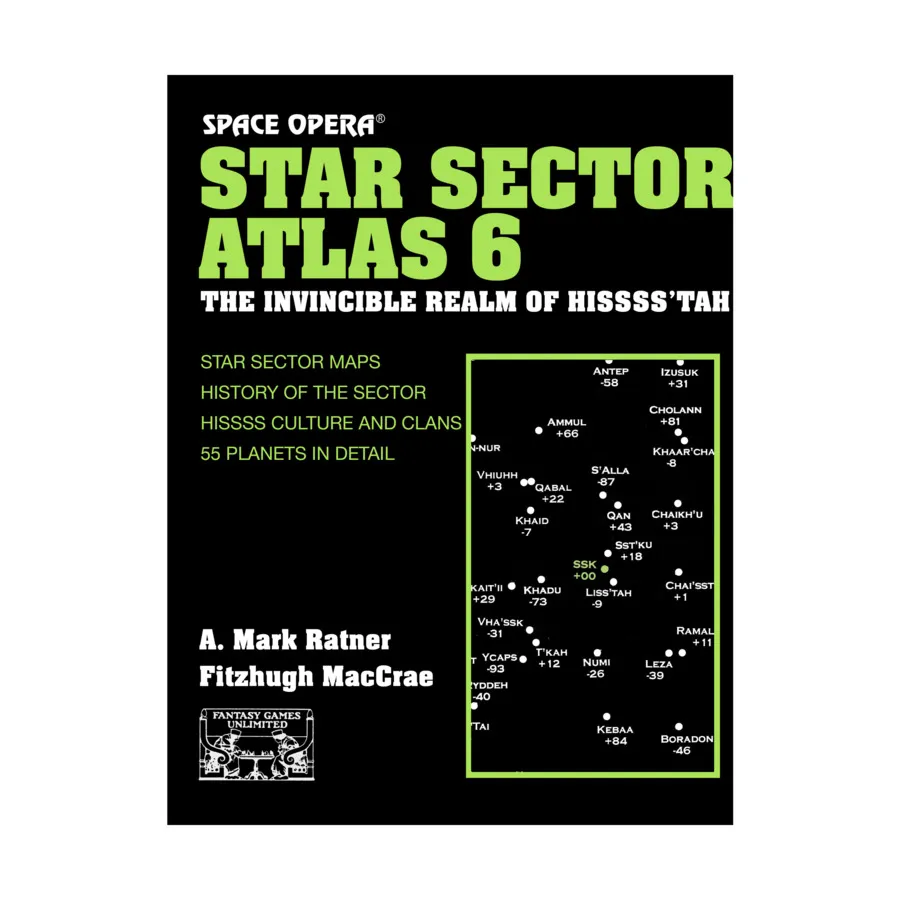 

Star Sector Atlas #6 - The Invincible Realm of Hissss'tah, Space Opera, мягкая обложка