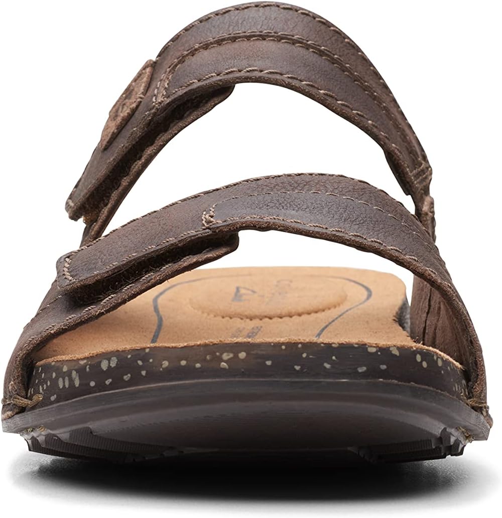 Шлепанцы Clarks mens Crestview Easy, темно-коричневый — фото 3