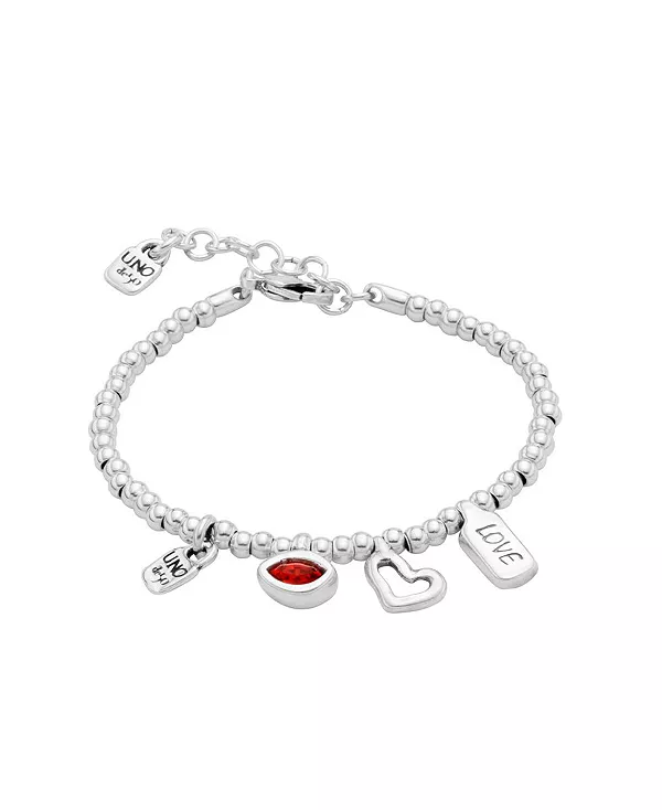 

Браслет из стерлингового серебра с несколькими подвесками Unode50, red