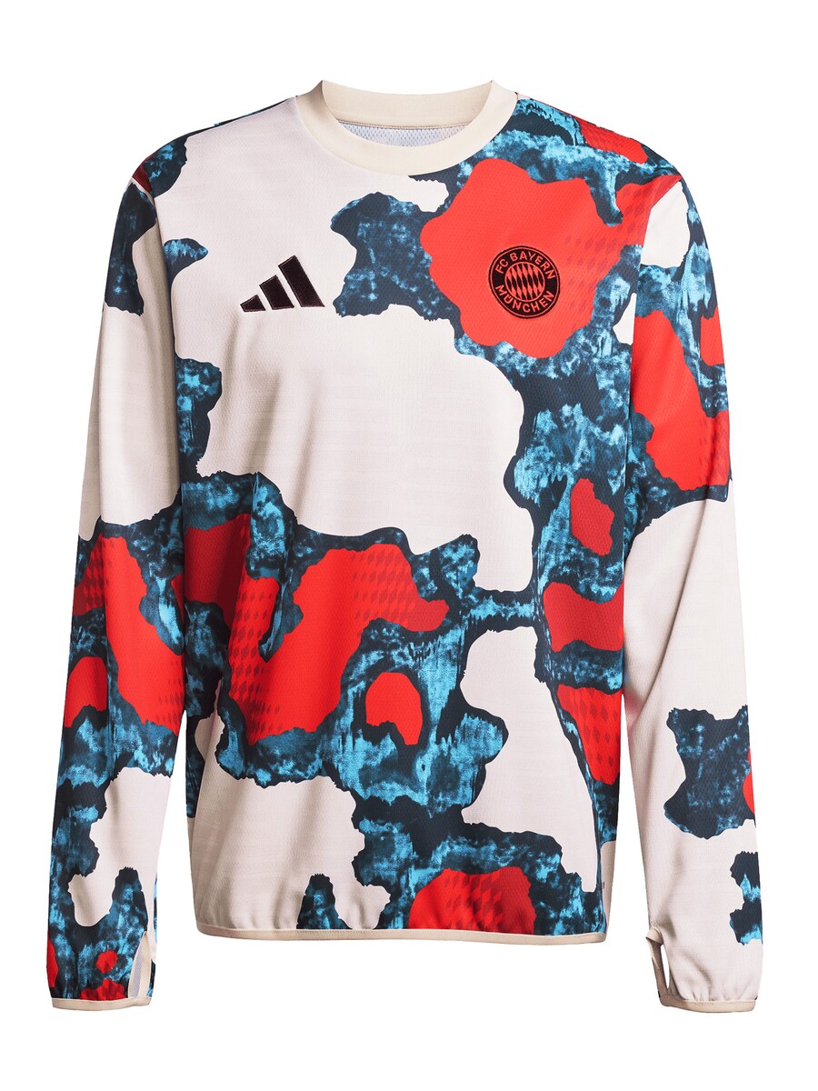 

Спортивная толстовка FC BAYERN MÜNCHEN Pre-Match Warmtop 24-25, цвет bright red