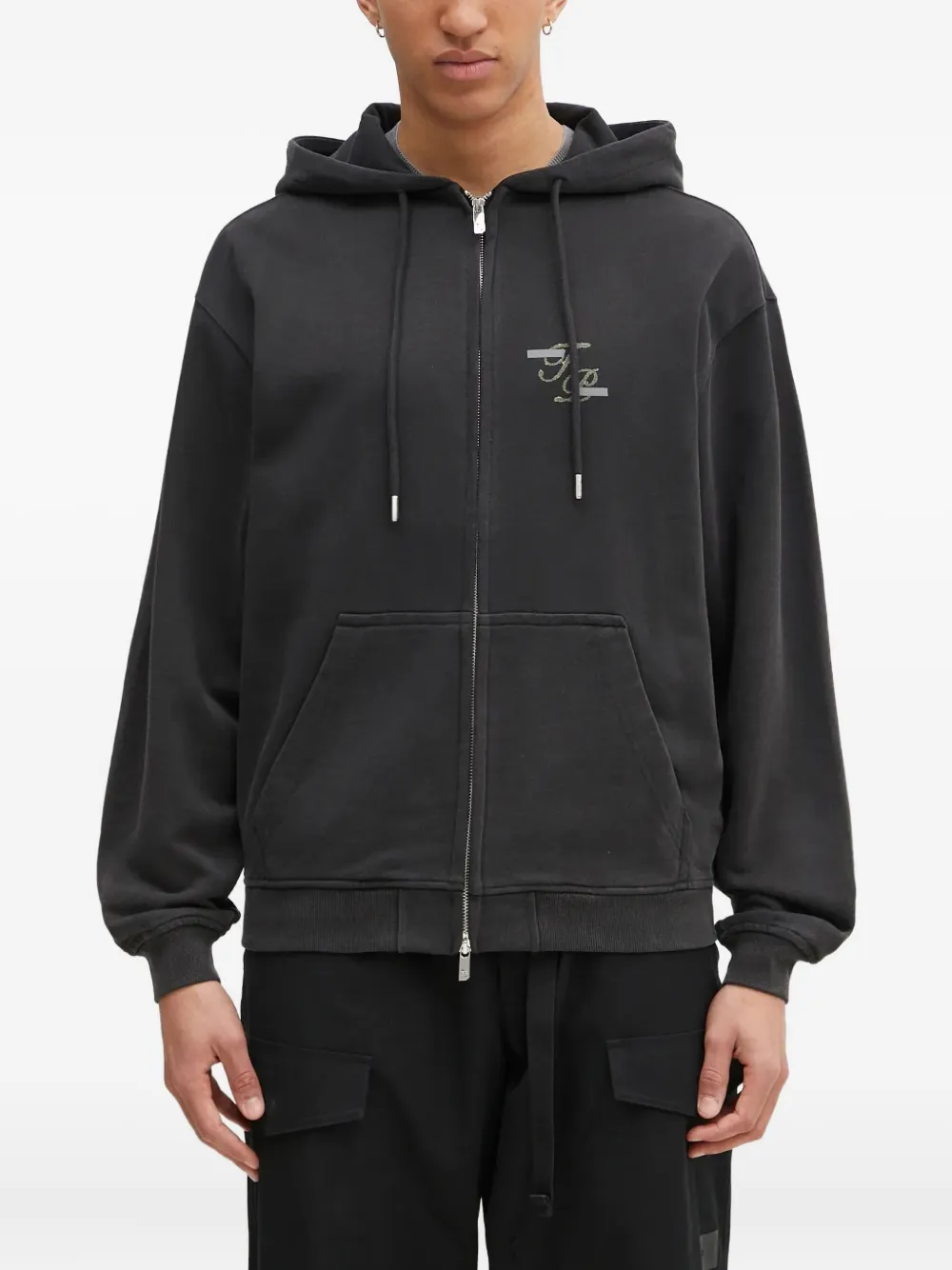 

Худи на молнии с логотипом Filling Pieces, синий