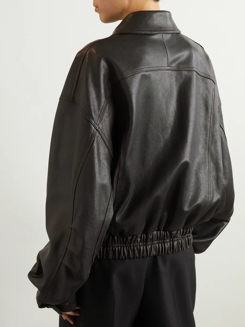 Кожаная куртка SAINT LAURENT, черный — фото 4