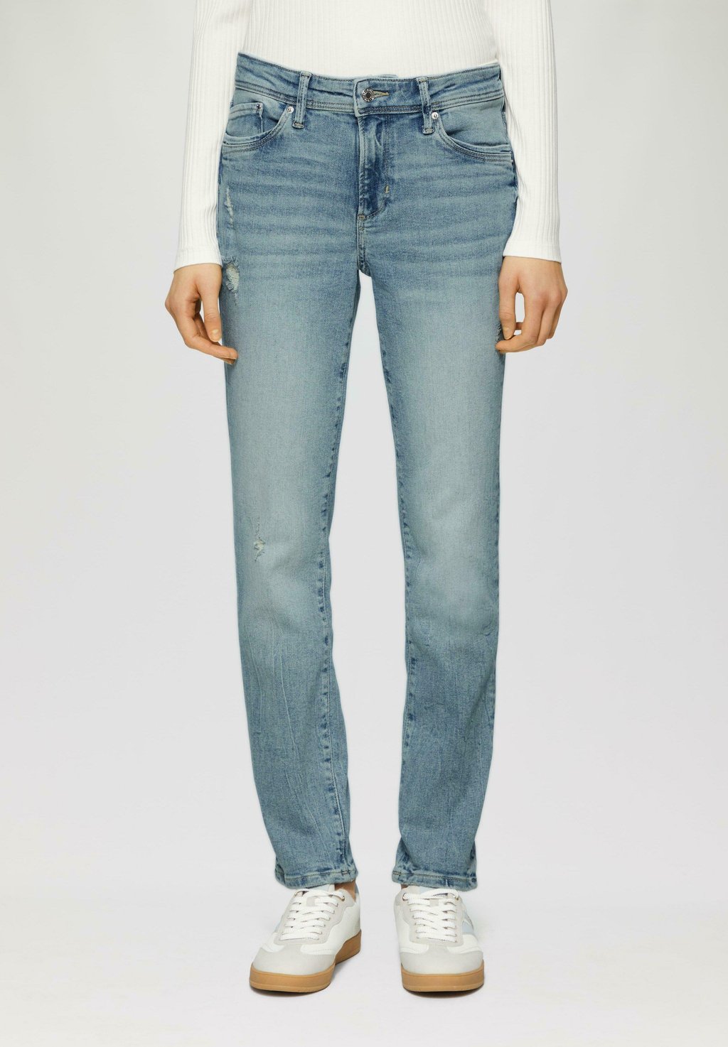 

Джинсы облегающего кроя MID RISE USED LOOK s.Oliver, деним