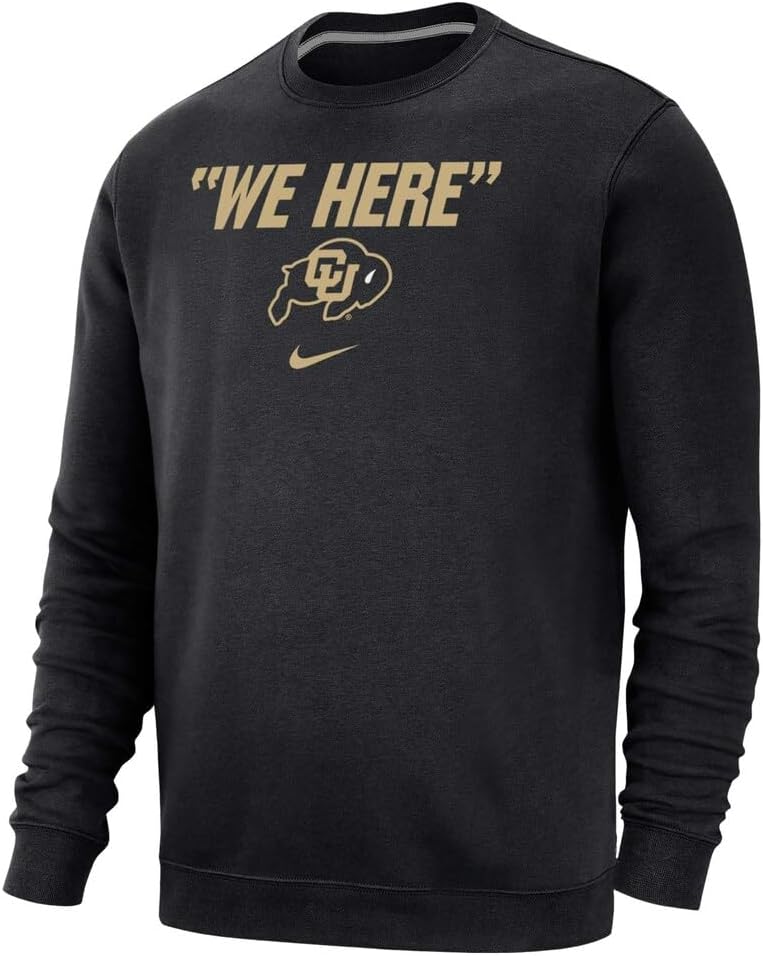 

Мужская флисовая толстовка Nike Colorado Buffaloes We Here Club, Black
