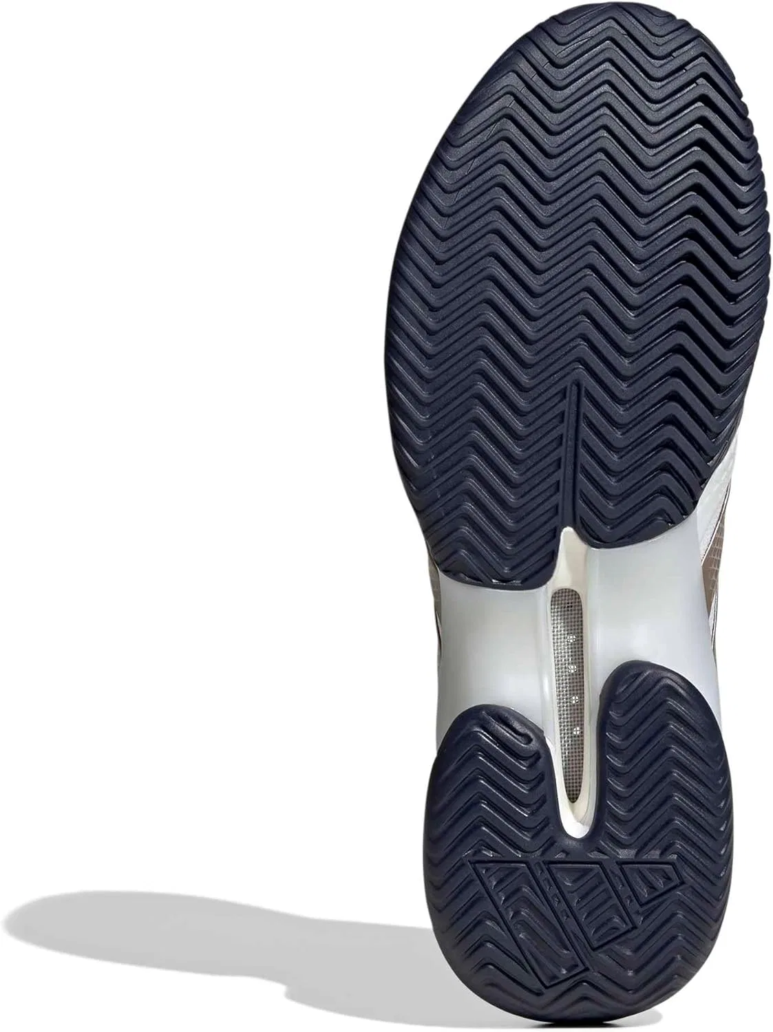 Кроссовки для тенниса Adidas Barricade 14, White/Cyber Metallic/Dark Blue — фото 3