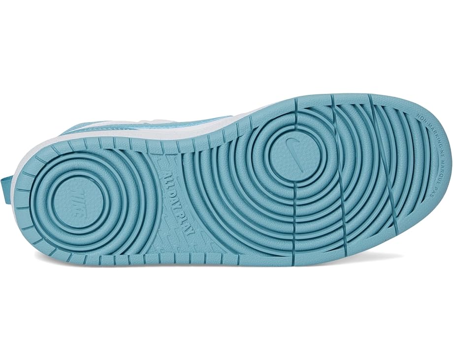 Кроссовки Nike Kids Court Borough Mid 2, цвет White/Denim Turquoise — фото 3