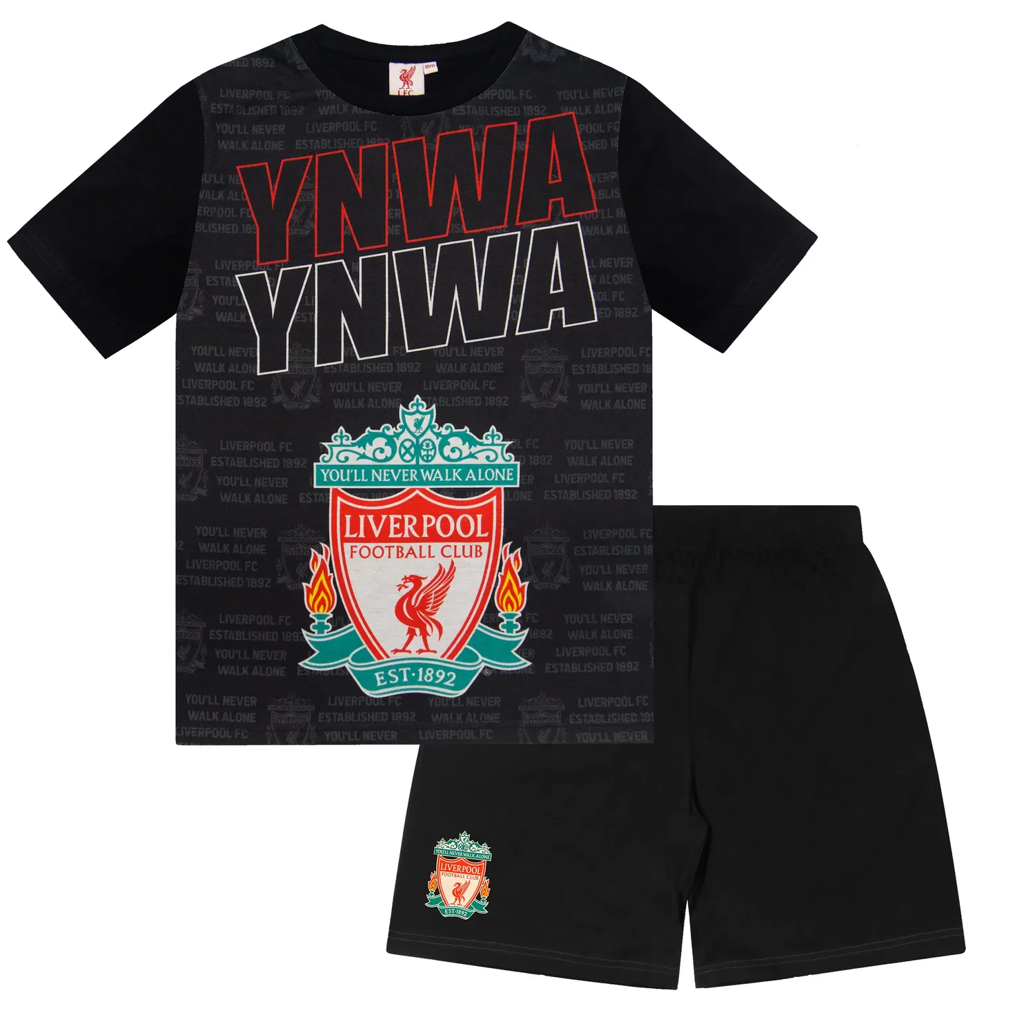 Детская пижама Liverpool FC с шортами, черный