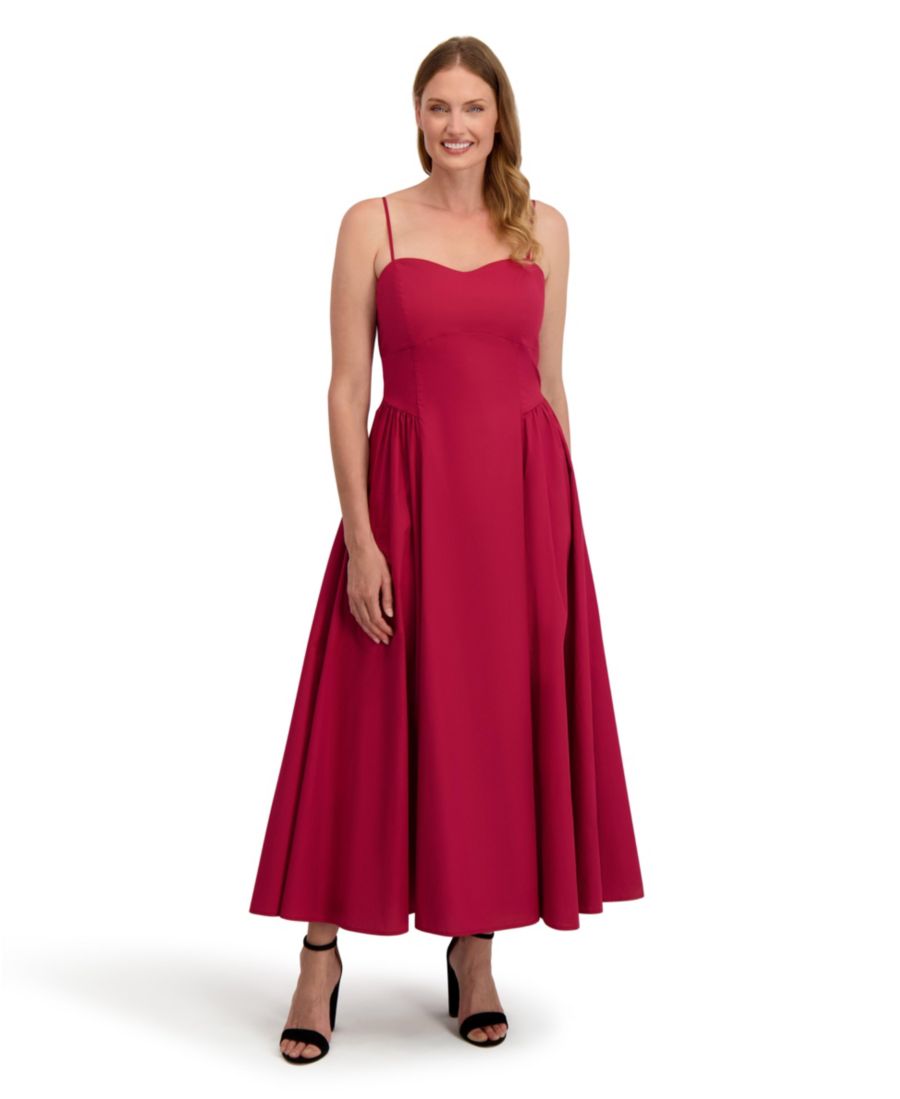 

Женское платье Olivia с заниженной талией и бретелями Laundry by Shelli Segal, Rumba red