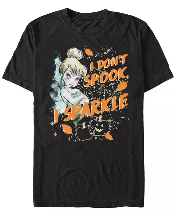 

Футболка с коротким рукавом Disney мужская Peter Pan Tinker Bell Spook and Sparkle Fifth Sun, черный