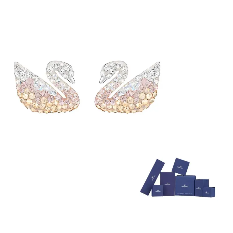 

Серьги-гвоздики с искусственными кристаллами для женщин, светлый градиент Swarovski