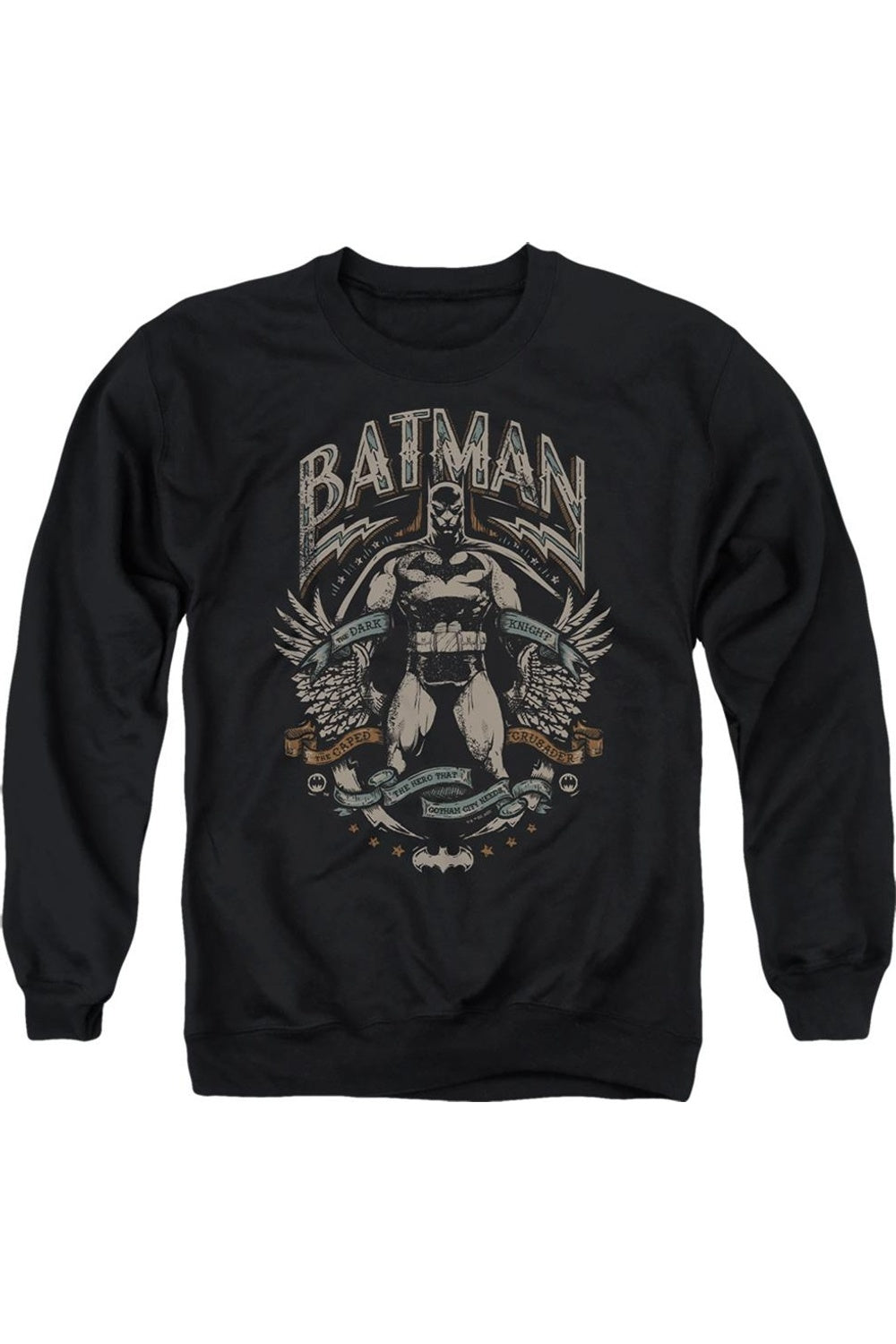 

Толстовка Batman Gotham Hero On Black для взрослых с круглым вырезом Gildan