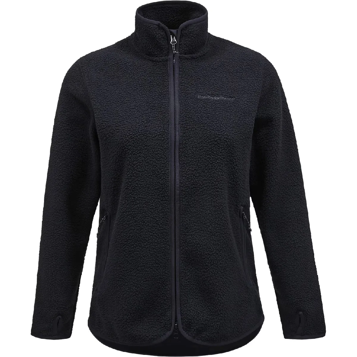 

Женский ворсовый флис Zip Peak Performance, чёрный