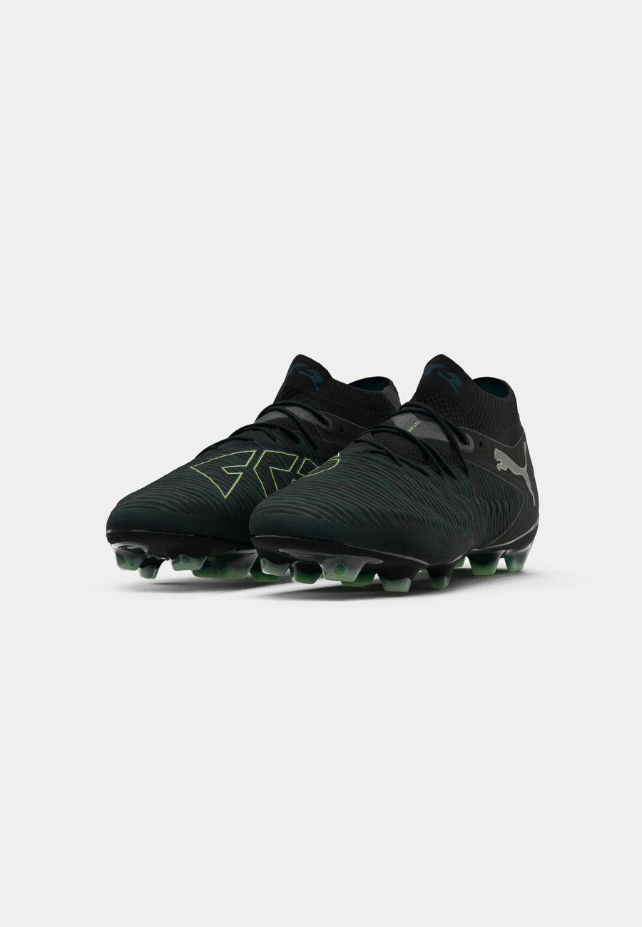 Кроссовки Puma FUTURE 8 ULTIMATE FG, Black/Fizzy Light/Green Terrain/Black — фото 3
