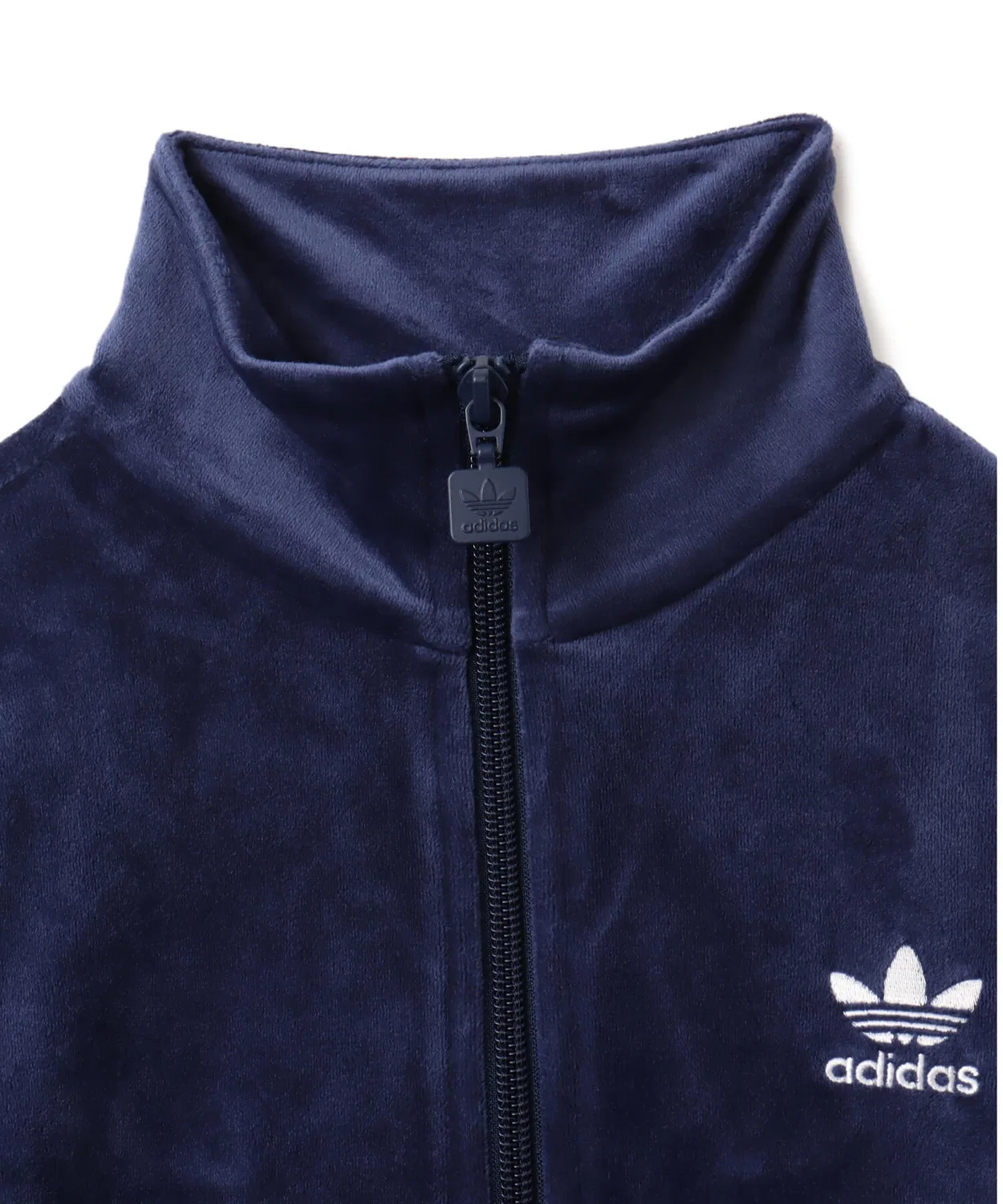 Толстовка adidas Essentials Velvet Fitted Track Top, индиго — фото 4