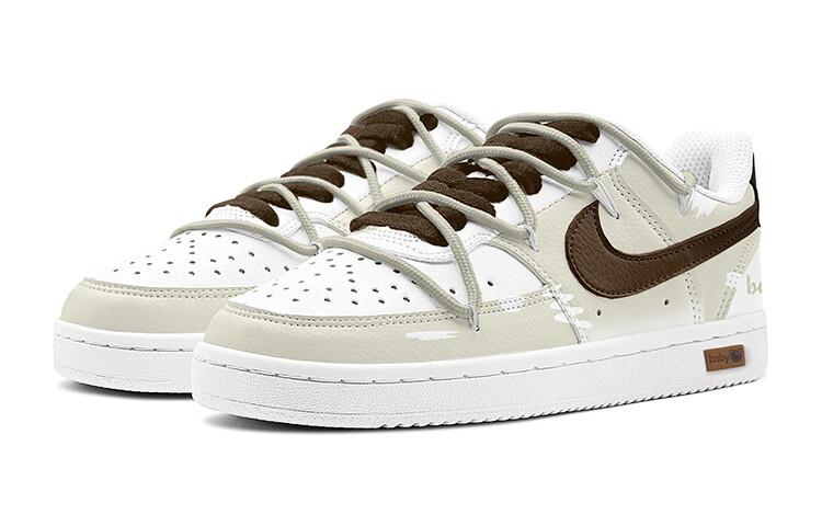 Женские кроссовки для скейтбординга Nike Court Vision 1, Beige — фото 4