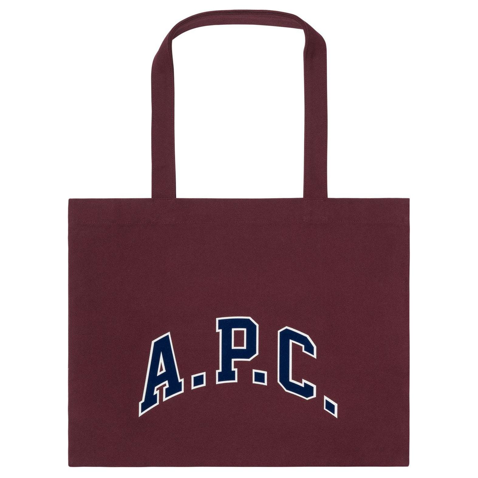 

A.P.C Хлопковая и холщовая сумка, наплечная сумка обычная унисекс бордовый