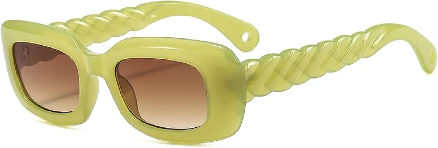 

Классические солнцезащитные очки Jelly Color для женщин и мужчин, модные винтажные очки класса люкс для путешествий, солнцезащитные очки UV400 TKKTLLT, Green Gradient Tea