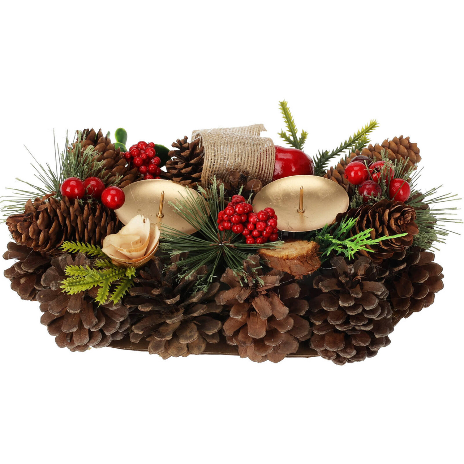 

Подсвечник Home Styling Collection, 26x8x16 см, коричневый