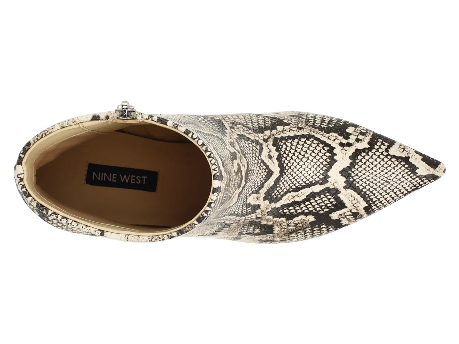 Ботинки Nine West Hamesa Bootie, Beige Snake Print Synthetic — фото 4